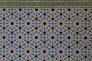 Elaborate tile work is another hallmark of mudéjar architecture...