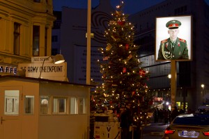 Checkpoint Charlie — you are now passing into Commie East Berlin...
