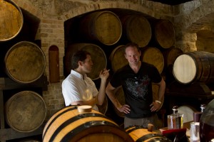 Talking rum with Simon Jackson Warren, owner of St. Nicholas Abbey. Their 12 year old rum is excellent, and their white rum has a fragrance that adds depth and intense floral layers to any lime-based cocktail. 