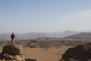After 8 long 4x4 days, our objective was finally in sight... those sandstone peaks in the distance.