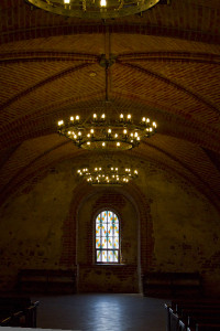 The Great Hall of Trakai castle is still used for state functions...