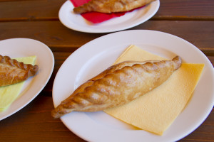 The traditional Karaite pastry, called kibinai...