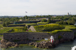 The island fortress of Suomenlinna...