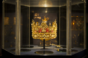 Hat fitting — Denmark's crown jewels on display at Rosenborg castle...
