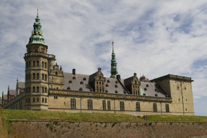 Kronborg Castle in Helsingor, immortalized by Shakespeare as the fictional setting of Hamlet...