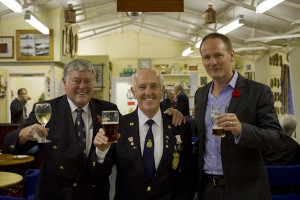 Raising a glass with the fine men and women of the Pershore Royal Naval Association