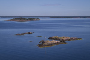Views of the Åland islands, from the Viking Line ferry top deck...