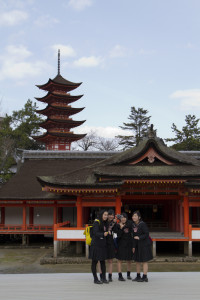 The five-storied pagoda symbolizes the five elements of earth, water, fire, wind and void...