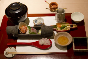 The sashimi course is always a favourite...