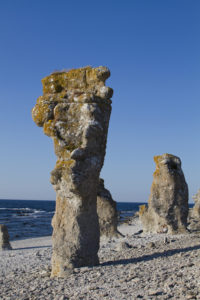 The tall limestone sea stacks of Langhammars was a location in both The Shame and A Passion of Anna...