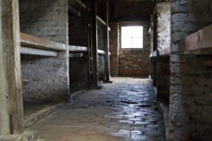 One of the barracks blocks at Auschwitz 2 - Birkenau...
