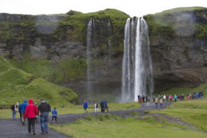 This is Seljalandsfoss, right on the Ring Road...